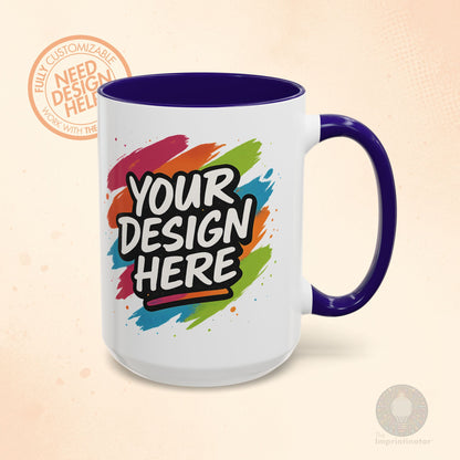 Custom Colorful Ceramic Mug – 11oz & 15oz