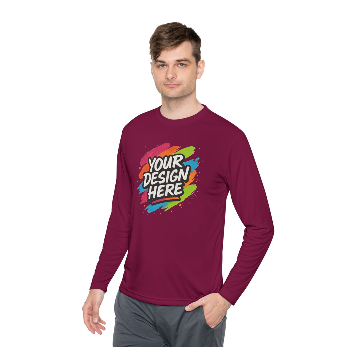 Custom Moisture-Wicking Long Sleeve Tee — view 67