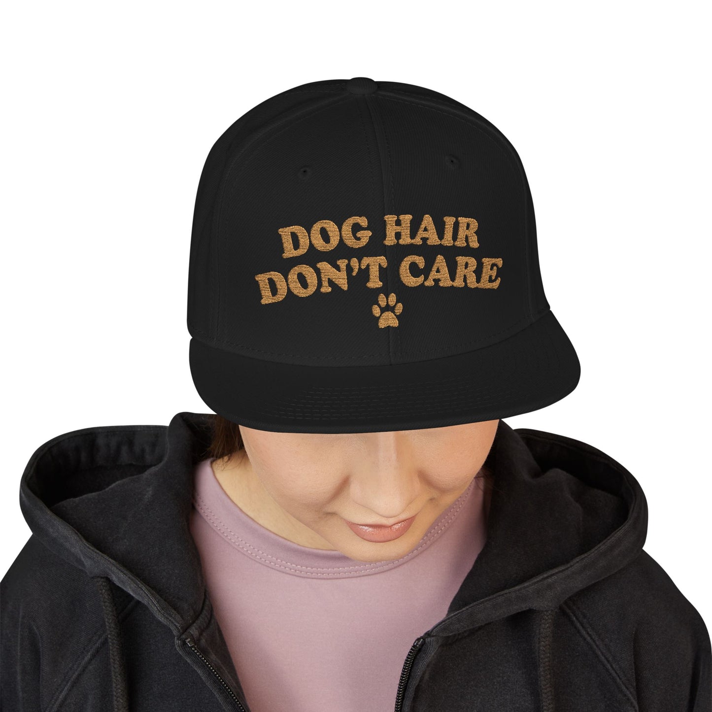 'Dog Hair Don’t Care' Snapback Hat — view 6