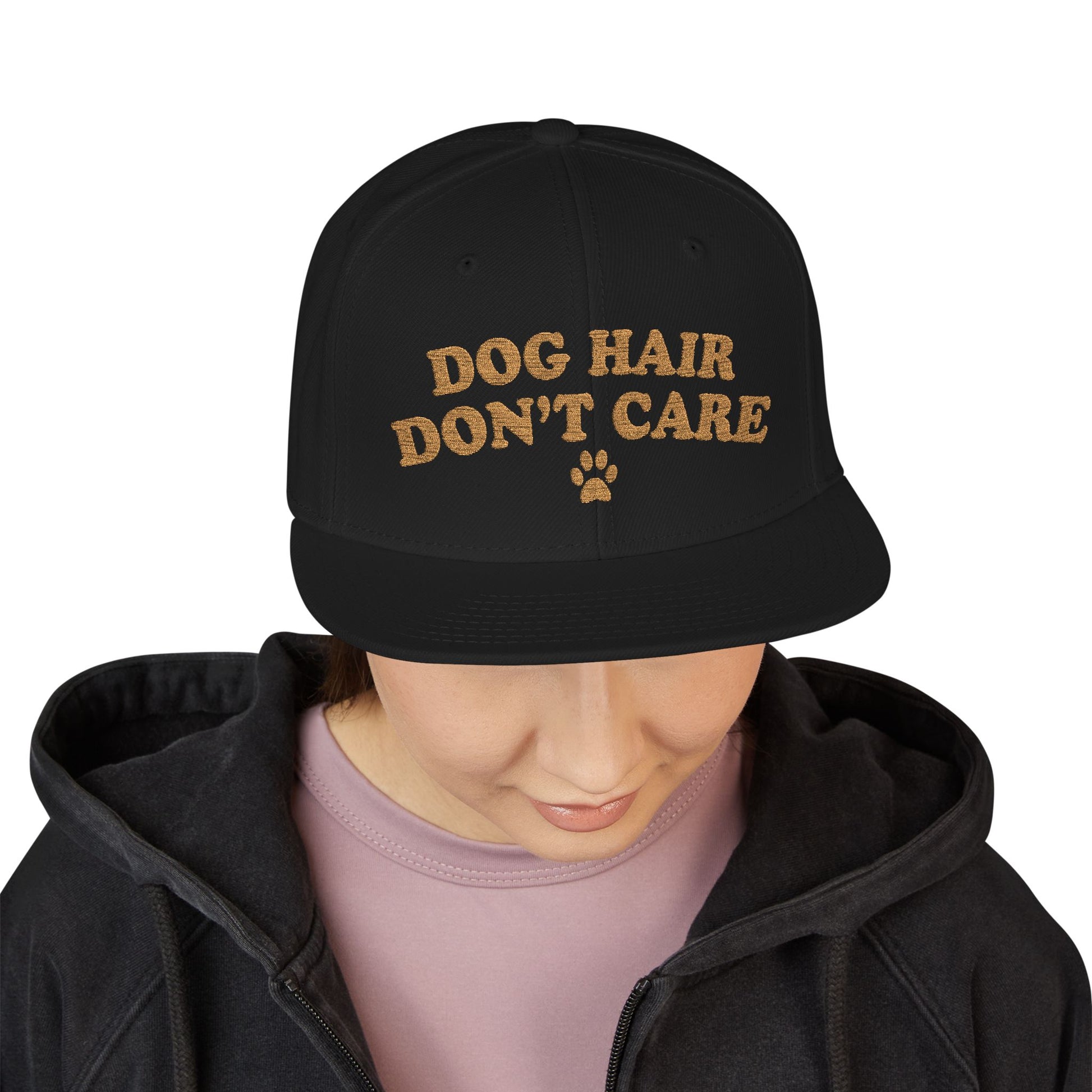 'Dog Hair Don’t Care' Snapback Hat — view 6