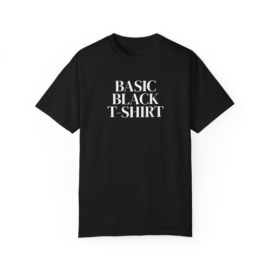 "Basic Black T-Shirt” Cotton Tee