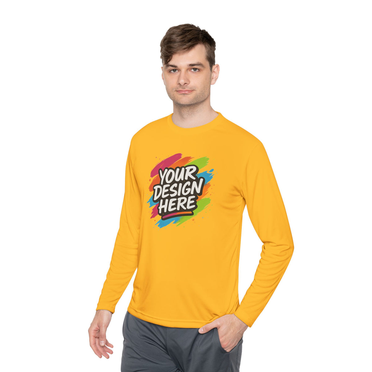 Custom Moisture-Wicking Long Sleeve Tee — view 37