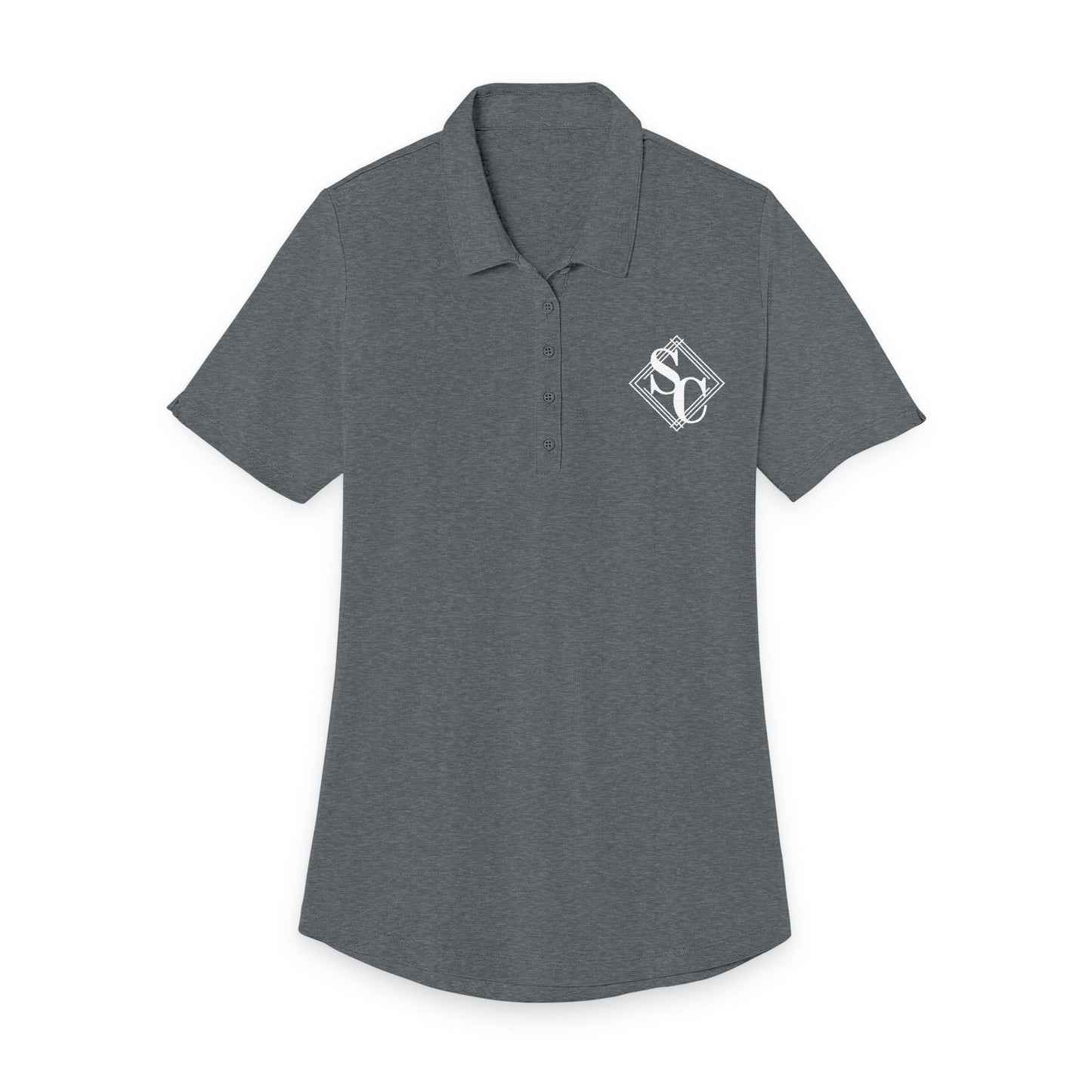 Ladies Polo Shirt | Shevlin Construction — close-up detail
