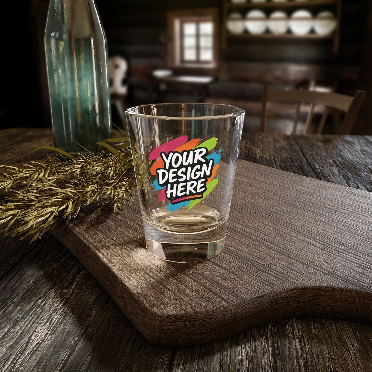 Custom Shot Glass — back view