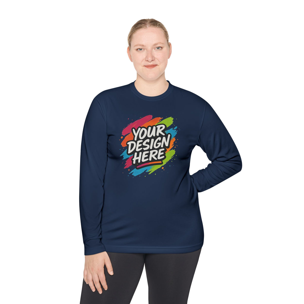 Custom Moisture-Wicking Long Sleeve Tee — view 56