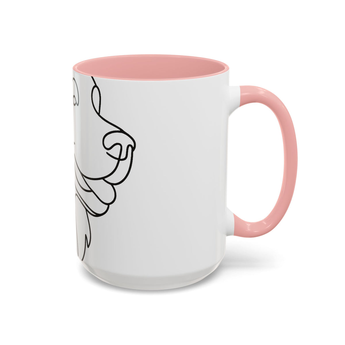 One-Line Pet Portrait – DYO Accent Mug — view 23
