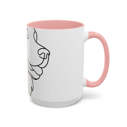 One-Line Pet Portrait – DYO Accent Mug — view 23