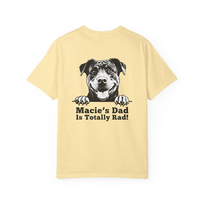 "Dog Dad Is Totally Rad!” Dog Dad Cotton Tee