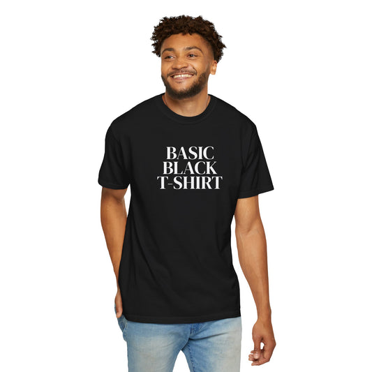 "Basic Black T-Shirt” Cotton Tee