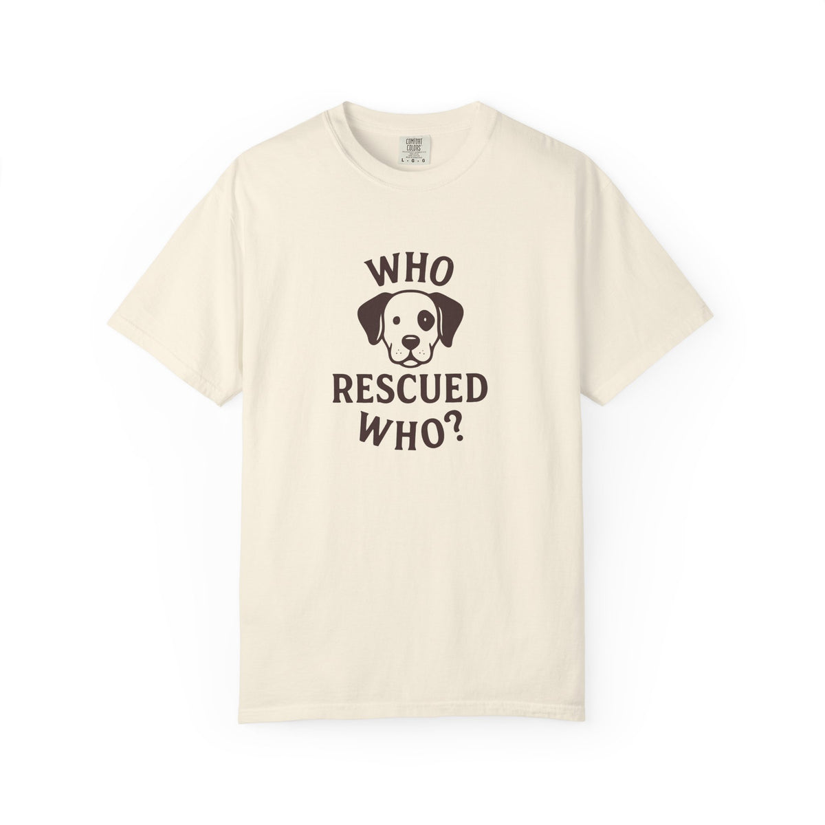 'Who Rescued Who?' Cotton T-Shirt