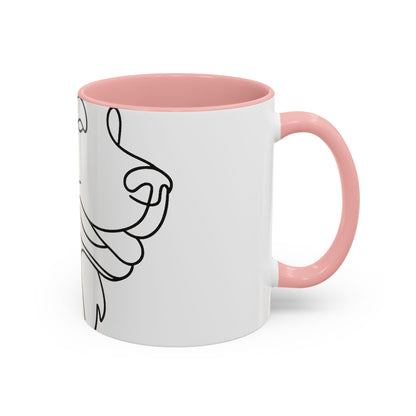 One-Line Pet Portrait – DYO Accent Mug — view 17