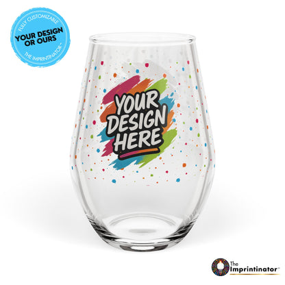 Custom Stemless Wine Glass