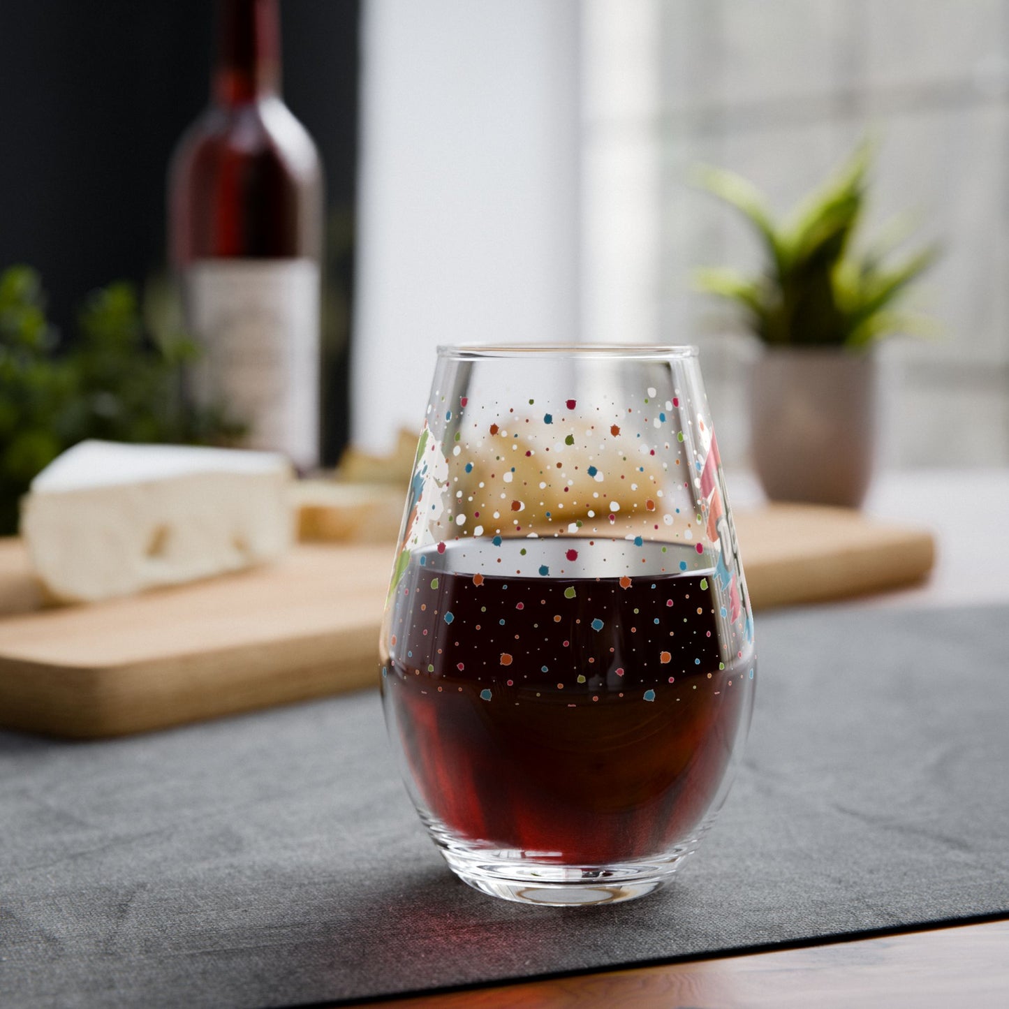 Custom Stemless Wine Glass