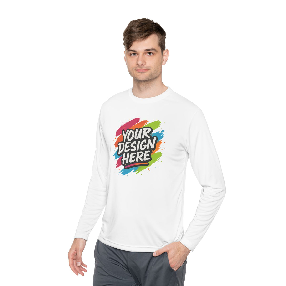 Custom Moisture-Wicking Long Sleeve Tee — view 19
