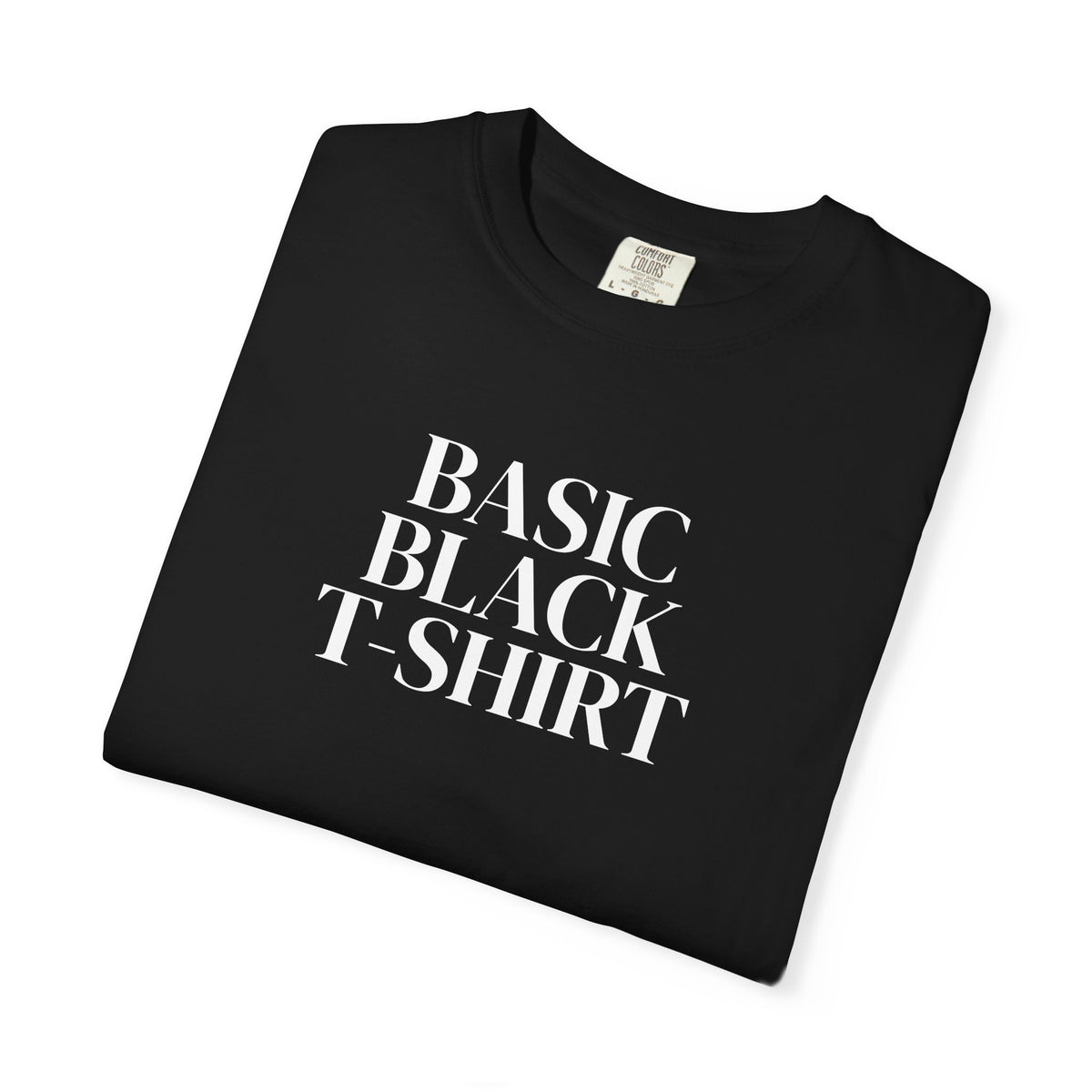 Basic Black Cotton T-Shirt