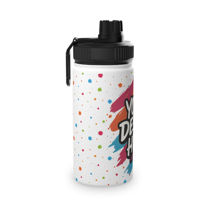 Custom Water Bottle with Handle & Sports Lid