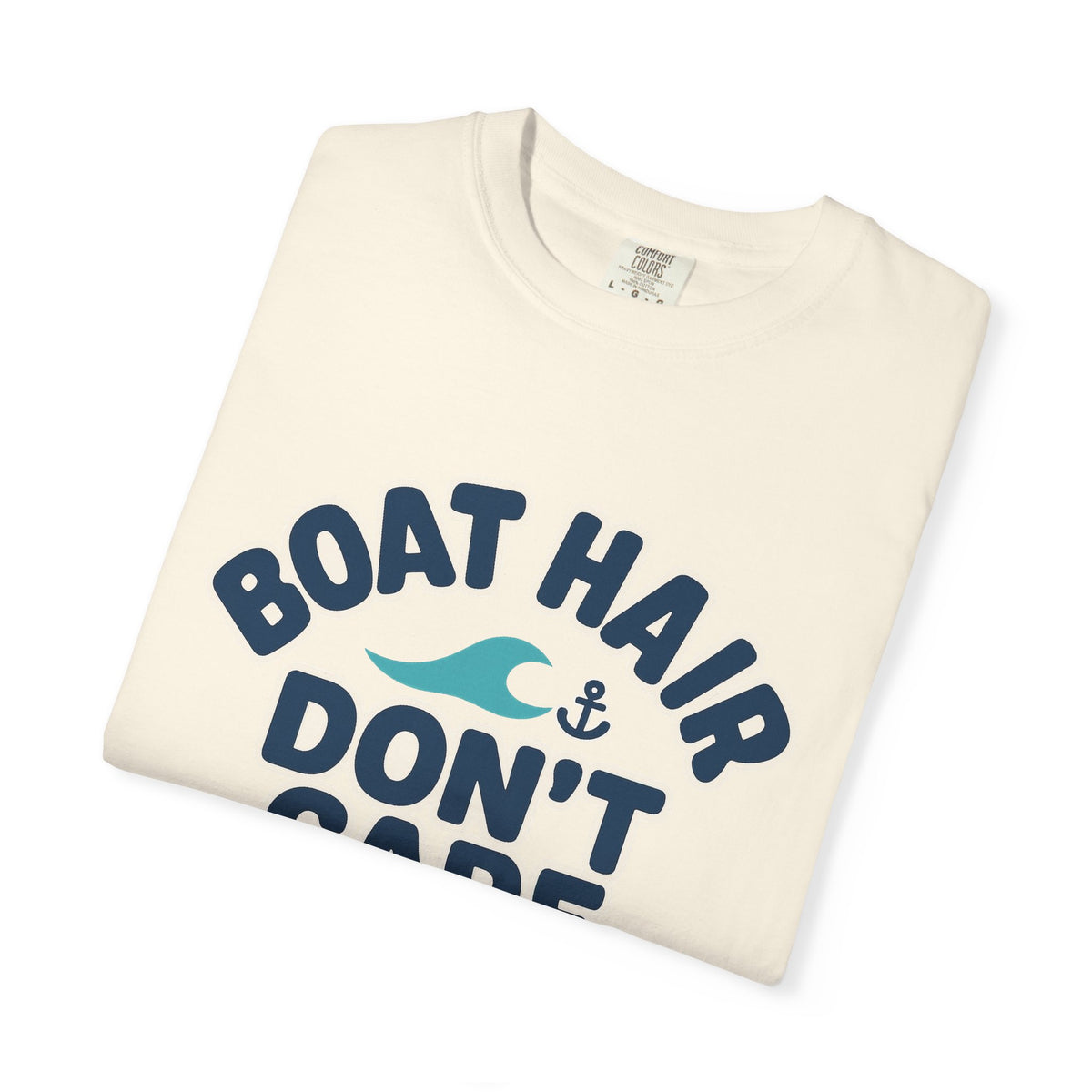 'Boat Hair Don't Care' Cotton T-Shirt — view 9