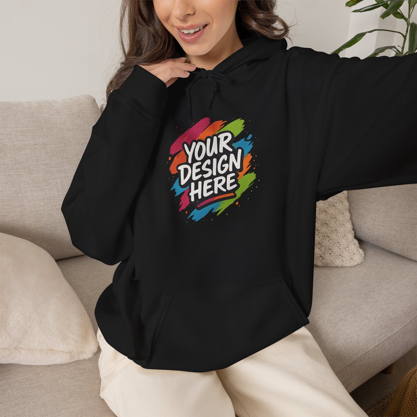 Custom Hoodie — back view