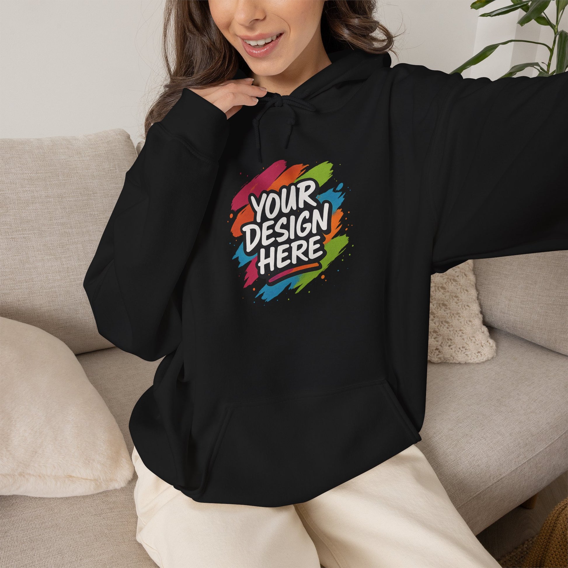 Custom Hoodie — back view