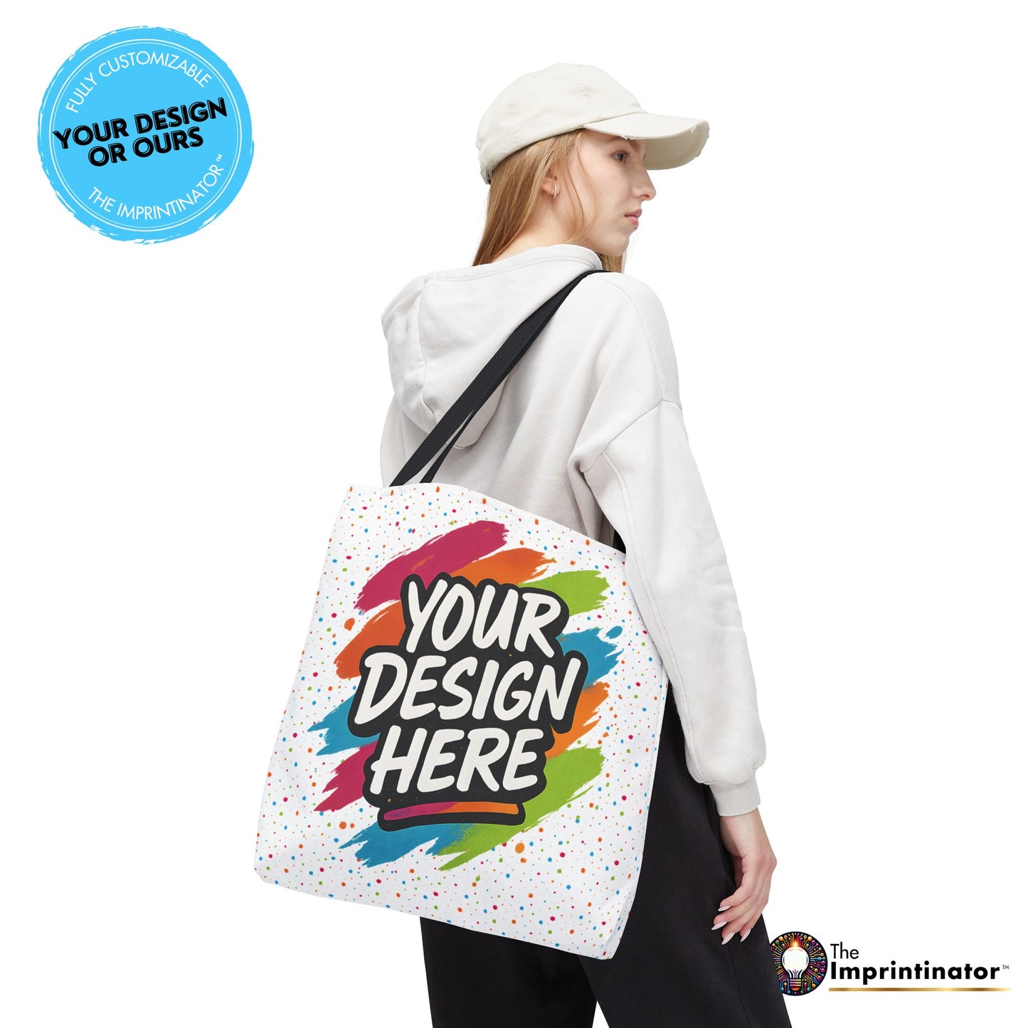 Custom Tote Bag — back view