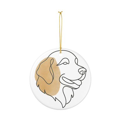 One-Line Pet Portrait – DYO Ceramic Ornament