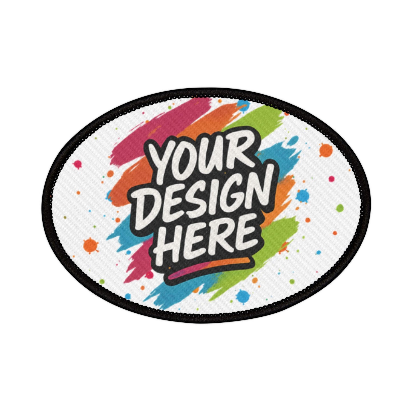 Custom Iron-On Patches — detail view