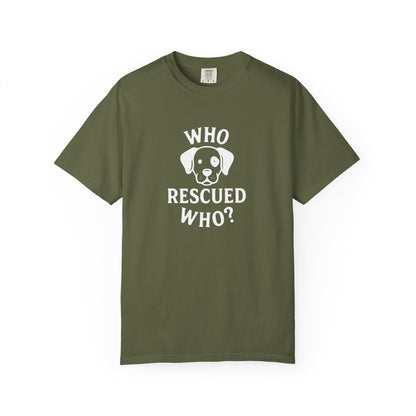 'Who Rescued Who?' Cotton T-Shirt