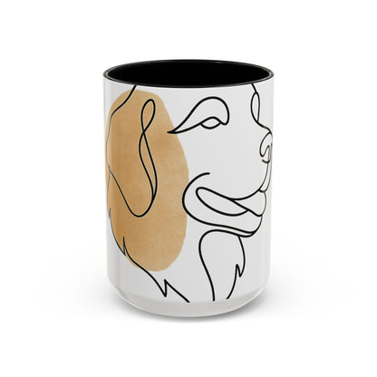 One-Line Pet Portrait – DYO Accent Mug — view 8