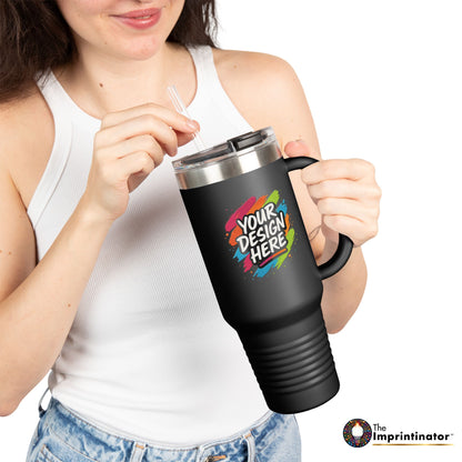 Custom Travel Mug (40oz) — back view
