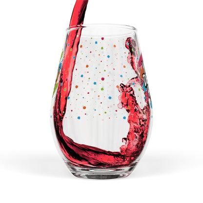 Custom Stemless Wine Glass
