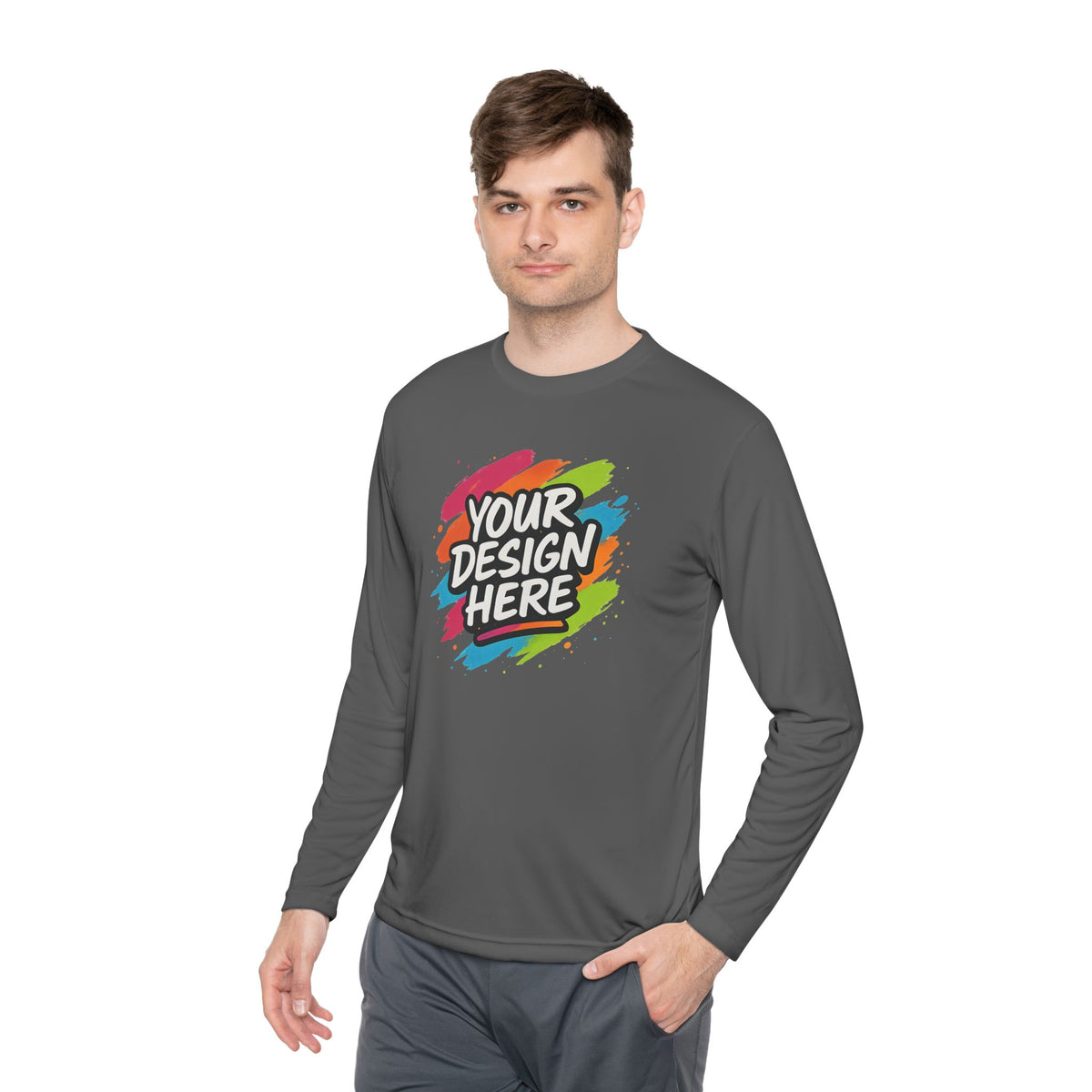 Custom Moisture-Wicking Long Sleeve Tee — view 28