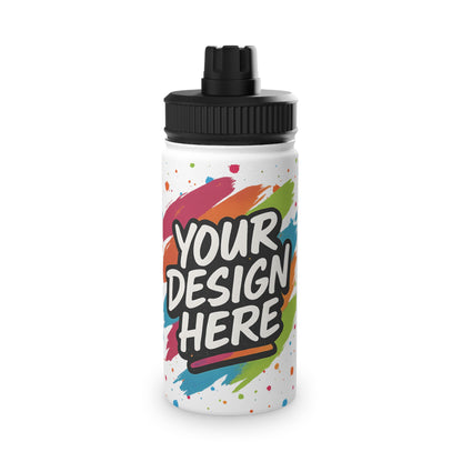 Custom Water Bottle with Handle & Sports Lid