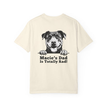 "Dog Dad Is Totally Rad!” Dog Dad Cotton Tee