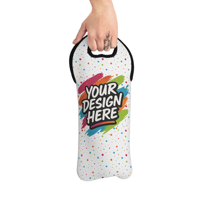 Custom Wine Tote Bag — back view