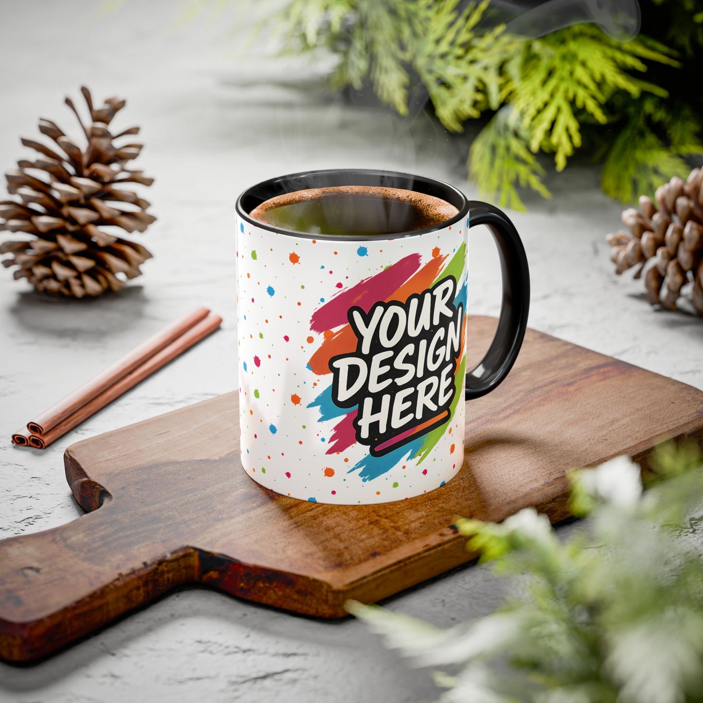 Custom Ceramic Mug (11oz or 15oz) — back view