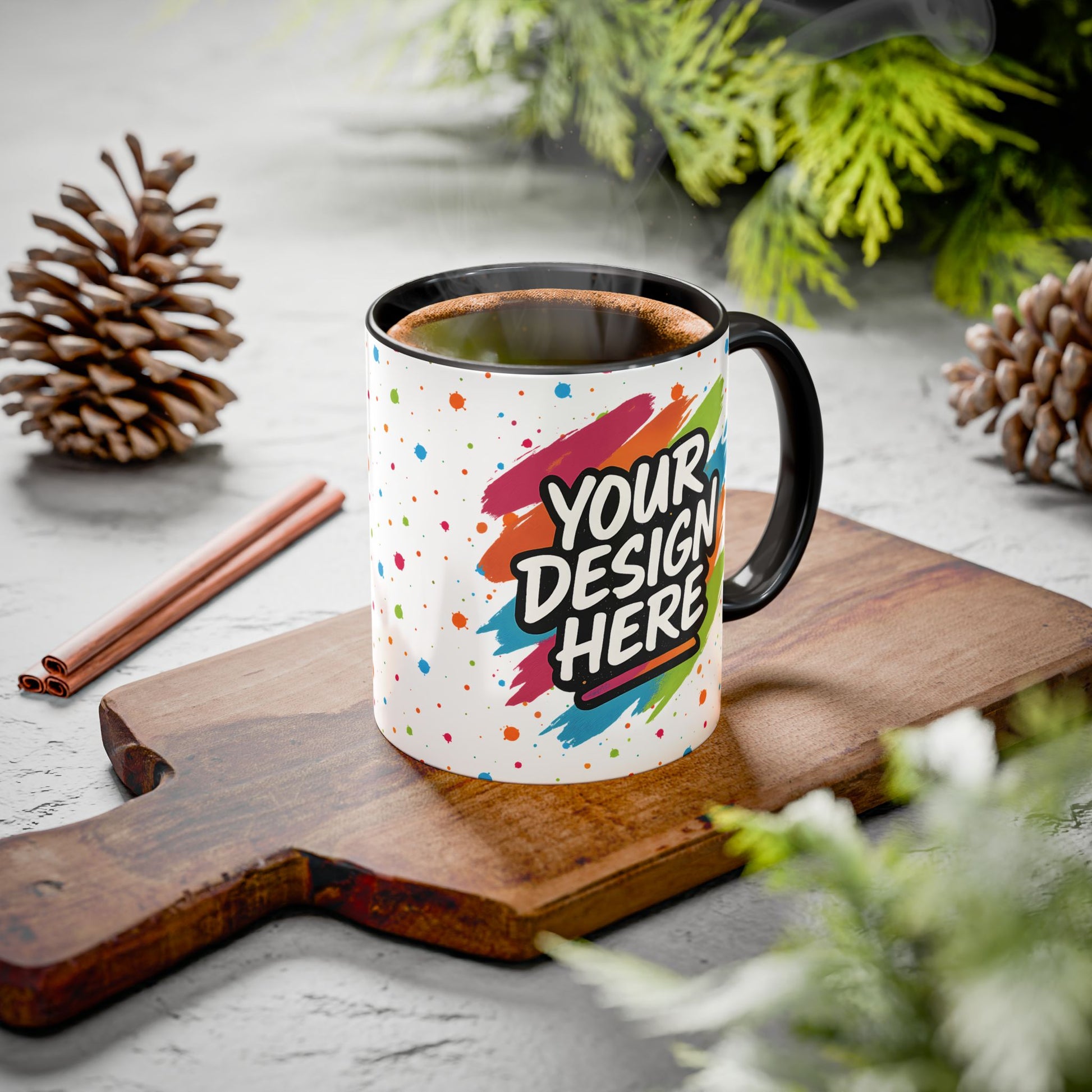 Custom Ceramic Mug (11oz or 15oz) — back view