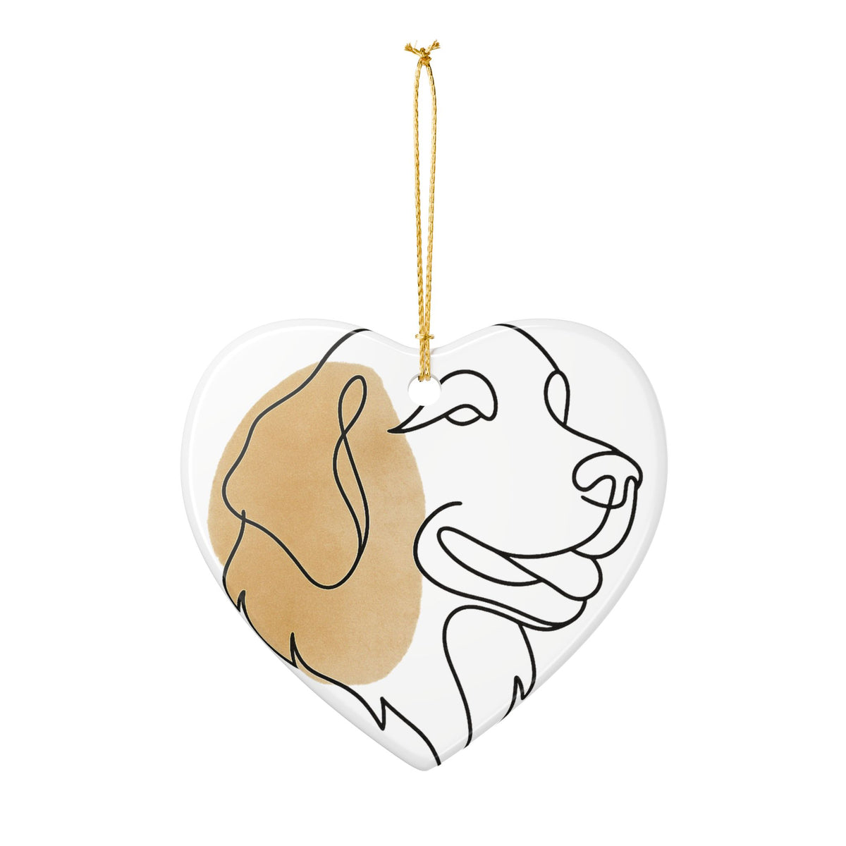 One-Line Pet Portrait – DYO Ceramic Ornament