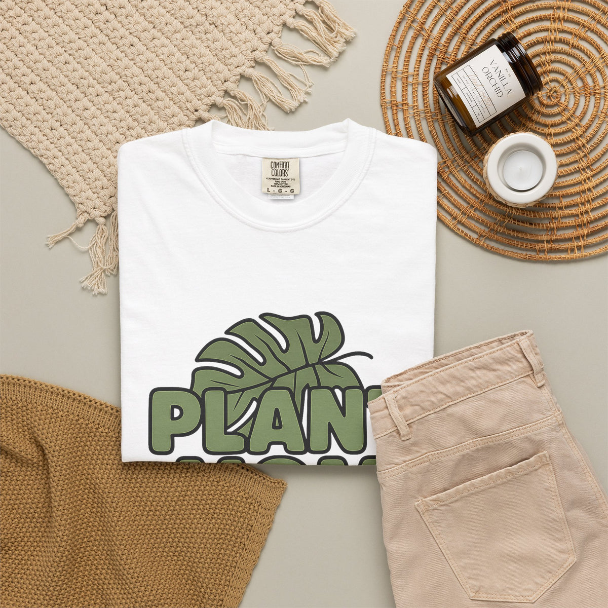 'Plant Mom' Cotton T-Shirt — view 10