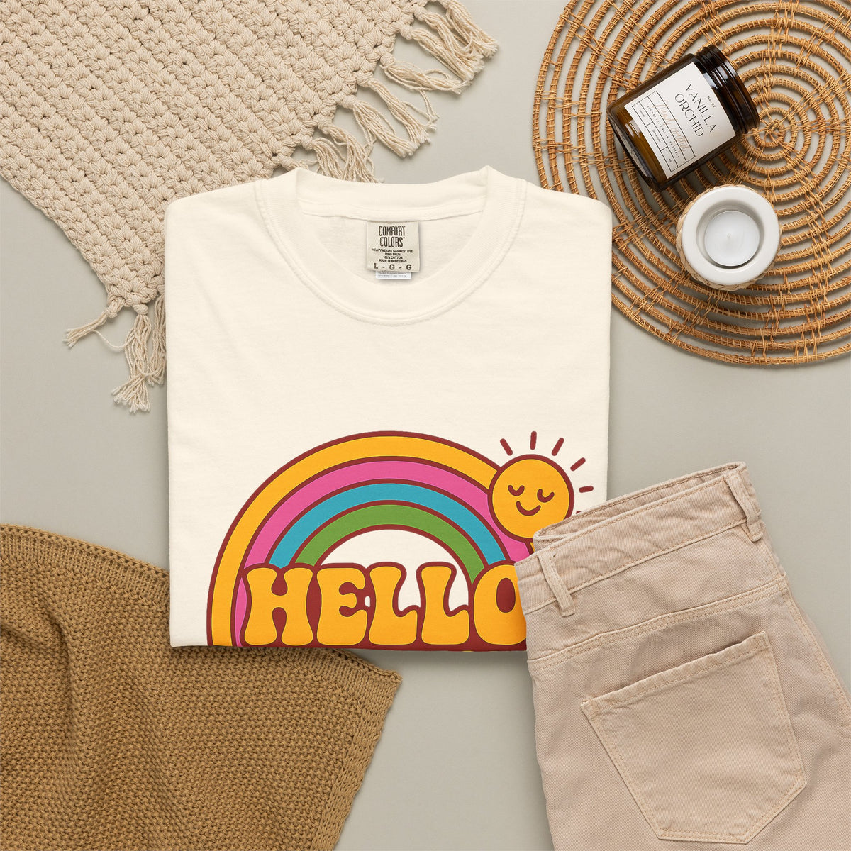 'Hello Sunshine' Cotton T-Shirt — view 10