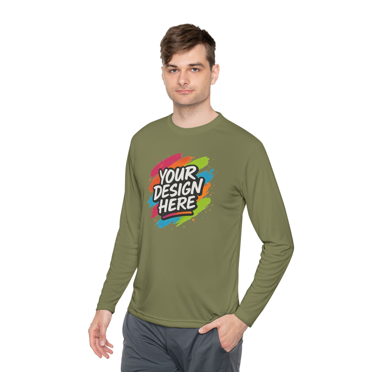 Custom Moisture-Wicking Long Sleeve Tee — view 46