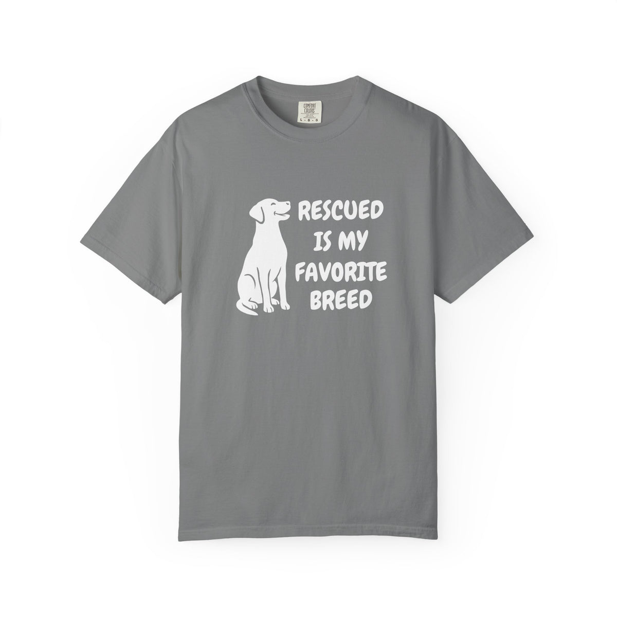 "Rescued Is My Favorite Breed" Cotton T-Shirt