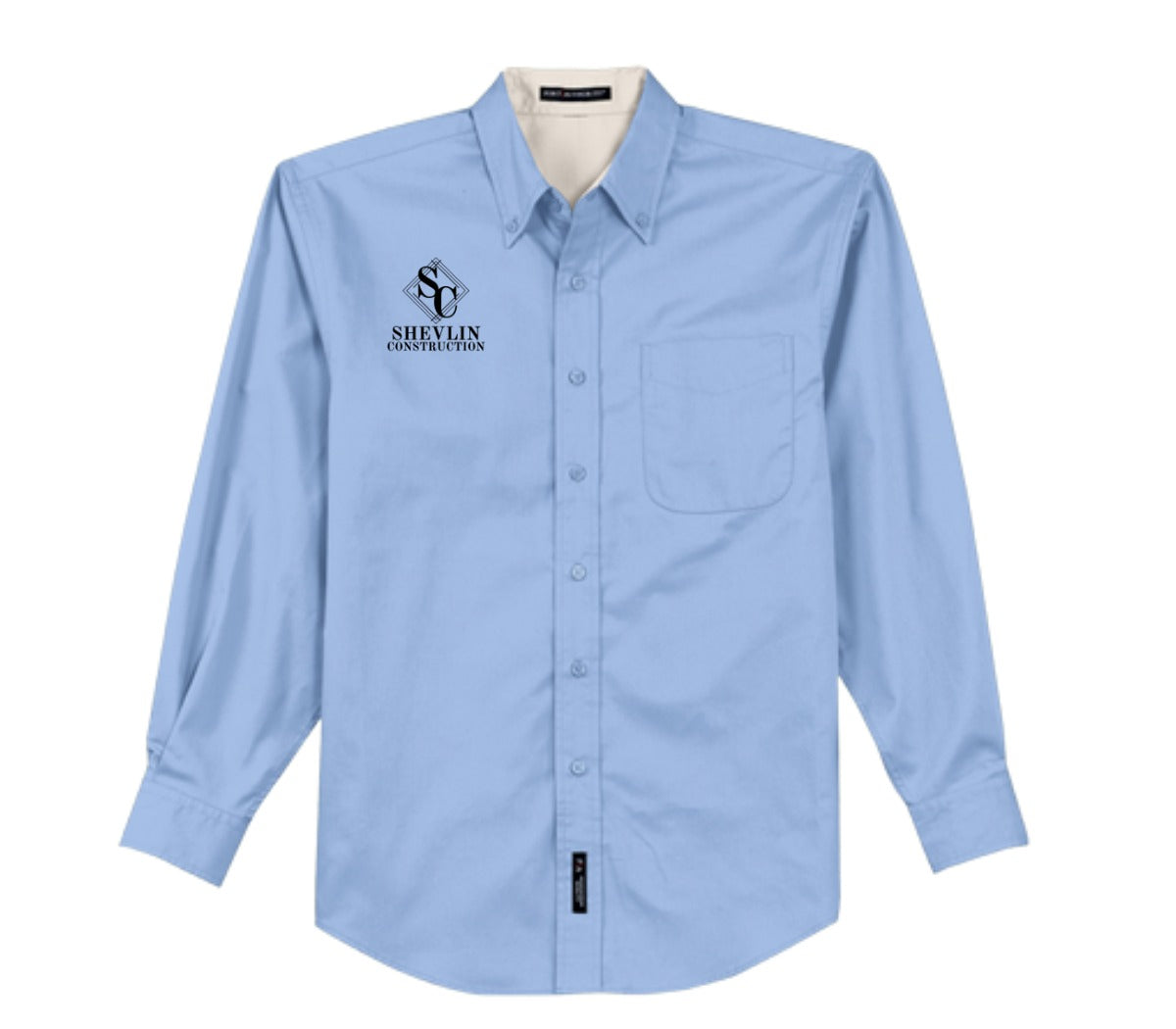 Embroidered Long Sleeve Dress Shirt | Shevlin Construction